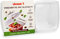 VIROSAC 112759 Vaschette Microonde e Freezer, Plastica, Trasparente, 18x35x10 cm, 4 unità