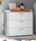 Wickelkommode vintage wood grey/ weiss