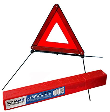 Motacare® Warning Triangle for Breakdown Roadside Emergency Hazard, EU Driving Legal Standard for Cars Vans Trucks, Storage Case Included