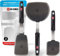 DI ORO® - Série Designer - Spatules de cuisine en silicone et acier inoxydable - Résistantes à la chaleur à 315 °C - Meilleures spatules ajourées - Parfaites pour des oeufs et des crêpes