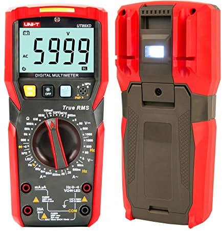 UNI-T UT89XD True RMS 6000 Counts LED digital multimeter test ac dc Voltmeter Ammeter Capacitance Frequency Resistance test …