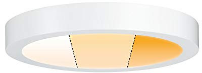 Paulmann 79799 Carpo LED Panel 300mm rund 16W Weiß matt mit Warmdimmfunktion 3000-2300K