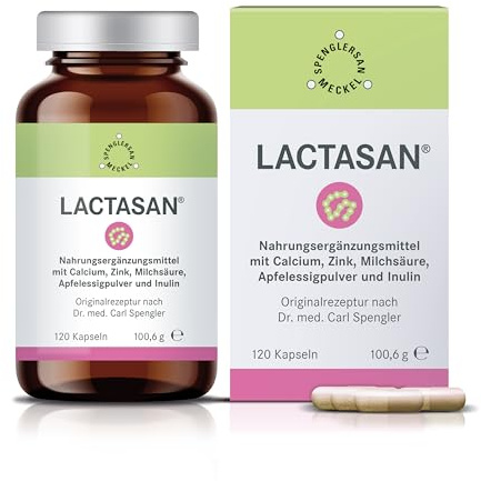 Lactasan Kapseln von Spenglersan, 120 Stück | Natürliche Unterstützung für eine gesunde Darmflora und regulierte Verdauung