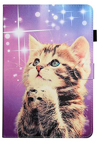 10 Inch Tablet Case Cover – Universal Leather Case with Card Slot for Fire HD 10, Huawei MediaPad T3 / T5 10, iPad 2018, Galaxy Tab E 9.6 / Tab A 10.1, Lenovo Tab 4 10 / TB-X103F