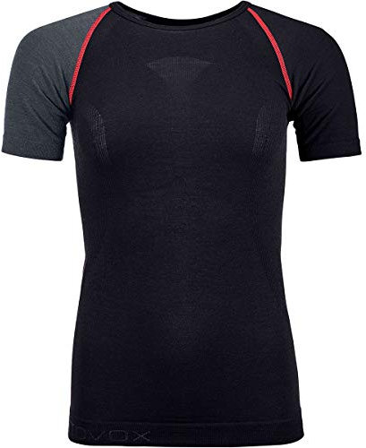 ORTOVOX Damen 120 Comp Light Short Sleeve W T-Shirt, Schwarz (Black Raven), X-Small