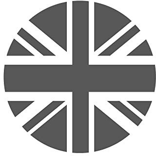 Flagge Union Jack Aufkleber rund, Great Britain Sticker für Motorrad, Camper Bus Offroad 4x4 Wohnmobil Boot oder Geländewagen