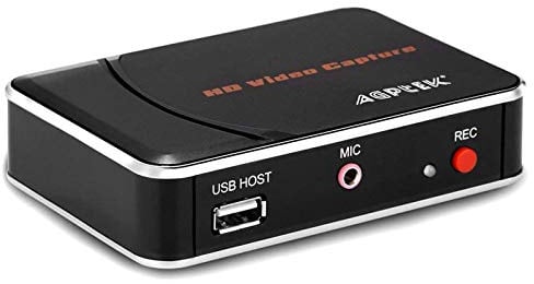 1080P HDMI Video Capture Card HD Game Recorder Compatible with Xbox One/360/ PS4/ Wii U/Nintendo Switch and Support Mic in for Commentary - No PC Required