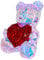 mikamax Light Up Teddy - 40 cm - Teddy - LED Bär - LED Teddy Groß - Tedi Led Lampe - Nachtlicht - Valentinsgeschenk
