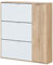 Mobelcenter, Mueble Zapatero Class 4 Puertas, Color Blanco y Roble Canadian, Capacidad hasta 30 Pares de Zapatos, Medidas: Ancho: 106 cm x Fondo: 22 cm x Alto: 115 cm, (1267)