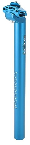 X AUTOHAUX Fahrrad Sattelstütze Blau 1 Stück Einstellbar Mit Klemme | Aluminiumlegierung, 30.4X350mm, Für Mountainbikes, Rennräder, MTB, Leicht Einstellbar, Einfache Montage
