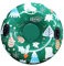 HGYJ Tube à Neige, traîneau Gonflable à Haute élasticité 0.4mm 1.2m Tubes à Neige Pliables résistants en PVC Flotteur Gonflable avec poignées, pour Enfants/Adultes Ski de Plein air,Green,117cm*117cm