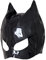 FRLUYNG Maschera da gatto da donna, in pelle PU, nera, per Halloween, carnevale, feste e cosplay M