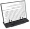 Schreibtisch-Dokumentenbuchhalter, Metall, faltbar, Leseständer, Buchständer, Staffelei, Kopierhalter mit 7 verstellbaren Positionen und Papierseiten-Clip, ideal für iPad, Tablet, Musikrezepte