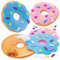 Baker Ross FC800 Donut Kissen Nähset für Kinder - 2er Pack, Bastelset zum Nähen für Kinder
