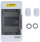 4 Wege Consumer Unit Box Circuit Breaker Panel, IP66 wasserdichte transparente Abdeckung Kunststoff Anschlussgehäuse DIN Schienenmontage Circuit Breaker Box, 205 x 105 x 100 mm