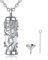 EUDORA Harmony Ball Sterling Silber 925 Asche Urnen Kette für Damen, Lebensbaum Einäscherung Schmuck Memorial Urn die Asche des Hund Katze Mutter Vater, Andenken Beerdigung Medaillon Anhänger, 20Zoll