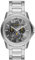 Armani Exchange Uhr für Herren , QuarzMultifunktionswerk, 44MM Silbernes Edelstahlgehäuse mit Edelstahlarmband, AX1736