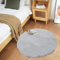 Ghouse Teppich Rund 90x90 cm Grau Flauschig Weich Wohnzimmer Schlafzimmer Dekoration rutschfest Kurzflor Teppich Waschbarer Carpet