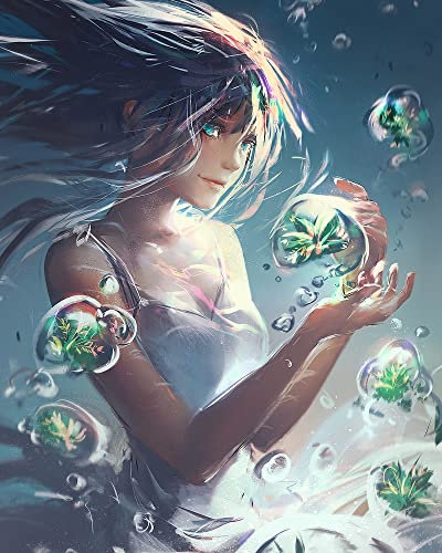 TOCAVE Peindre par Nombre Peinture par numéro Décoration personnalisée numérique pour la Maison de Filles Acrylique Peint à la Main Peinture d'art 40x50cm