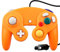 OSTENT Verdrahtet Schock Controller Spielcontroller Kompatibel für Nintendo Gamecube NGC Videospiel Farbe Orange