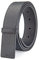 Vatee's Herren Echtleder Wendbares Gürtel ohne Schnalle Ersatz Gürtelriemen 34mm Breit 100cm Lang Schwarz & Schwarz