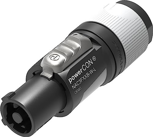 NEUTRIK - Salida de 3 contactos sect. enchufe macho, FXX tamaño L, 240V, 20A IEC62368-1