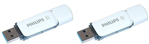 Philips - Édition Neige - 32 Go USB 3.0 - Gris Ombre (Lot de 2)