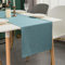 Simurq Tischläufer Modern | Abwaschbar, Wasserabweisend, Lotuseffekt | Outdoor Pflegeleicht & Fleckenabweisend | Blau | Table Runner Tischband (30x140 cm)