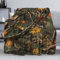 Forest Camo Überwurfdecke, Camouflage, Flanell-Fleecedecke, leichte Überwurfdecke für Bett, Sofa, weiche, flauschige Decke für alle Jahreszeiten (127 x 152,4 cm, Wald-Tarnmuster)