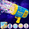 Seifenblasenpistole Bazooka Bubble Gun, 69 Löcher Seifenblasen Luftblasen Maschine Seifenblasenmaschine Pistole Kinder, Elektrische Bubble Machine Gun Mit Lichtern, Bubbleblower für Hochzeit (Blau)