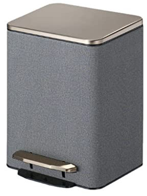 Cubo de Basura Cubo De Basura Ligero De Lujo De Acero Inoxidable Con Tapa, Baño Nórdico Moderno, Inodoro, Oficina para Cocina y Hogar (Color : 30l/7.9 Gallon)