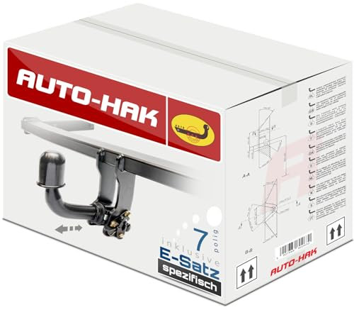 AUTO-HAK Anhängerkupplung abnehmbar kompatibel mit BMW 5er F11 Touring Kombi 03.2014- + 7-polig fahrzeugspezifischer Elektrosatz