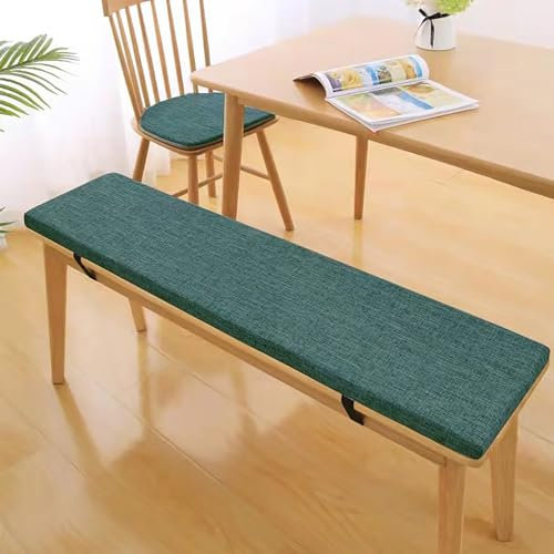 Bikoyu Bankauflage, Sitzkissen Bank mit Abnehmbarem Bezug, Rutschfestes Bankkissen Outdoor, Sitzpolster Outdoor aus Schaumstoff Polster, Sitzauflage Bank für Garten, Terrasse, Dunkelblau, 50×40×5cm