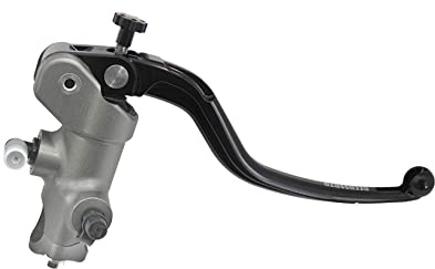 Pompa Freno Radiale Accossato 19 x 18 - Lavorata CNC - Con Leva Fissa Lunga per Moto Guzzi V7 (alle Modelle) LW dal 2008 numero telaio e11*0671*