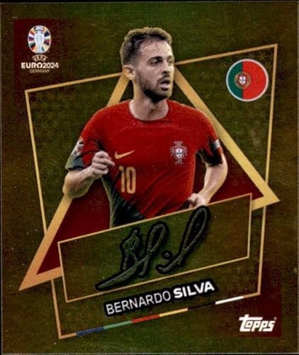 Topps EM 2024 Germany Einzelsticker Star Spieler Signature (POR SP - Bernardo Silva - Star Player - Gold Signiture)