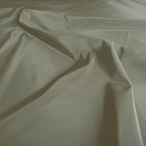 TOLKO Popeline Bekleidungsstoff Dekostoff | Blickdicht knitterarm | 145cm breit Dekostoffe Vorhangstoffe Patchwork universal Stoffe zum Nähen Meterware Dekorieren (Khaki)