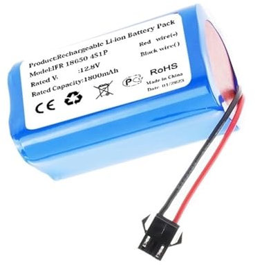 Batería De Repuesto For Aspiradora, Batería De Iones De Litio IFR 18650 4S1P De 1800mAh, Compatible con Lefant M201 M 201 Aspiradoras Robot
