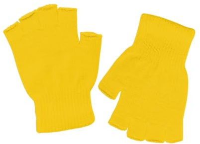 DOOVID Fingerlose Handschuhe, Winter-Strickhandschuhe, warme Handschuhe für Damen und Herren, Stretch-Fäustlinge, Halbfinger-Handschuhe