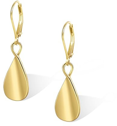 Gold Ohrringe Damen, Hängend Ohrringe Hypoallergene leichte Tropfenohrringe Anhänger Ohrring Wassertropfen Hängende Ohrring Hängeohrringe für Damen Mädchen