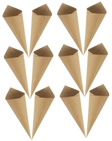 VOSAREA Blütenblätter-zapfen Aus Papier 60 Stück für Süßigkeitenhalter Bei Hochzeiten Party-dekorationen Bastelbedarf und Projekte Geruchslos Robust Wiederverwendbar