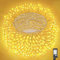 wisdom line Guirlande lumineuse de Noël, 12 m, 180 LED, 8 modes, étanche, pour intérieur et extérieur (warmwhite180led)