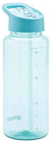 Smash 1 Litre Water Bottle with Water Timings, Green