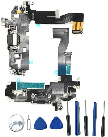 Eutoping USB-Ladeanschluss für iPhone 12/12Pro Dock Connector Charger Board Montage Ersatz mit Werkzeug