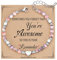 SIXDUTON Geschenke für Damen Mädchen Edelstein Armband, Herz Rosenquarz Edelstein Heilsteine Armbänder Valentinstag Geburtstagsgeschenk für Frauen Sie Teenager Beste Freundin (Rosa Zebrajaspis)