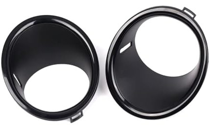 WSBOJXTH Griglia fendinebbia Compatibile con Mini per Cooper R55 R56 R57 2007-2011 Fendinebbia Anteriore Griglia Nero Trim Anello di Copertura 51112753661 51112753662