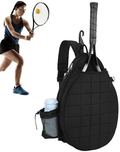 Genérico Tennisschlägertaschen für Damen, bedruckter Koffer, abschließbar, wasserdicht, Schulterriemen für Flaschen