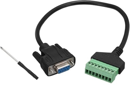 QUARKZMAN DB9 Female Stecker Auf 8 Pin Schraubklemmen Adapter 9 Pin VGA Verbinder Lötzfreie Verlängerungskabel Für KTV Multimedia Audio Video Netzwerk Projekte Packung 1