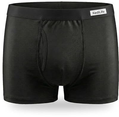 KediLife Inkontinenzunterhose für Herren – 1x saugfähige Boxershorts für kleine Urinverluste (250–300 ml) – Größe XL – waschbar, wiederverwendbar und diskret – saugfähige Unterhose für Herren, Farbe
