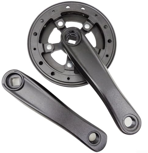 Sistema de manivela cónica cuadrada de 140 mm con opciones de plato de aluminio de 28, 30 o 32 dientes para bicicletas juveniles y construcciones de marco compacto (28T)