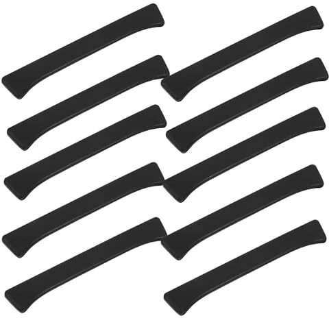 DECHOUS 10pcs Protective and Blade Covers, Black Plastic Sheaths with Flexible Material for Fieldwork and Logging, Versatile Use for Outdoor Activities and Wood Cutting